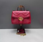 Irresistible Preloved Gucci Marmont Crossbody Bag | 98% New Red & Gold Authentic Luxury | Norion Luxury