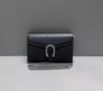 Compelling Preloved Gucci Dionysus Chain Bag | 98% New Black Diamond Buckle Luxury | Norion Luxury