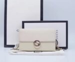 Amazing Preloved Gucci White Leather Chain Bag | Authentic Crossbody Shoulder Bag | Norion Luxury